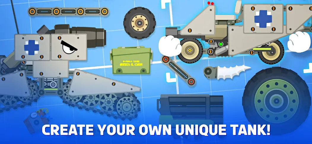 Super Tank Rumble MOD — Много денег на Андроид — скриншот 1