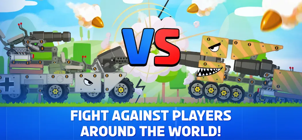 Super Tank Rumble MOD — Много денег на Андроид — скриншот 2