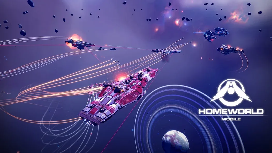Скачать Homeworld Mobile: Sci-Fi MMO — Последняя версия (Много денег и ресурсов) — скриншот 1