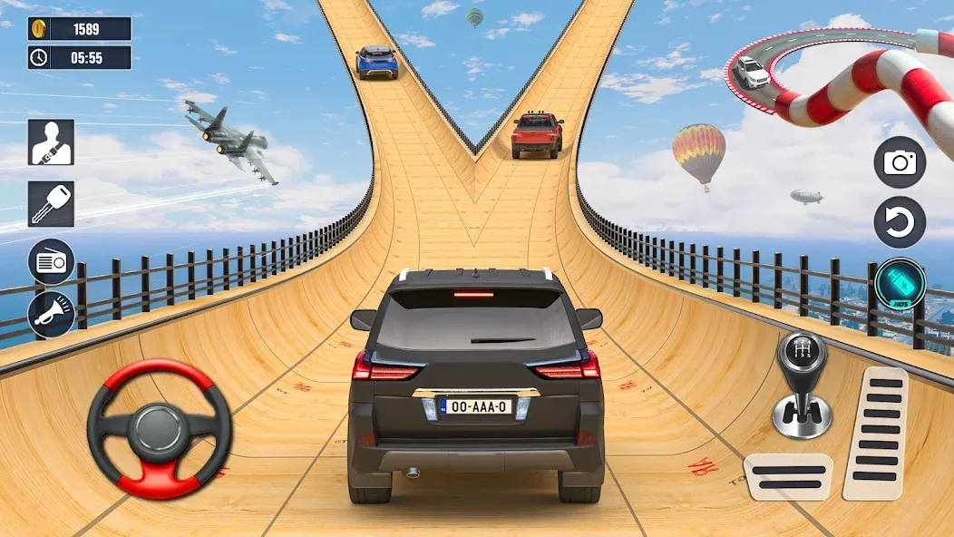 Скачать Car Stunt Games : Car Games 3D (Мод: Много денег) на Андроид — скриншот 1