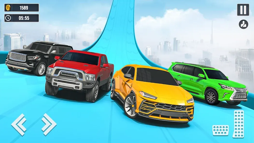 Скачать Car Stunt Games : Car Games 3D (Мод: Много денег) на Андроид — скриншот 2
