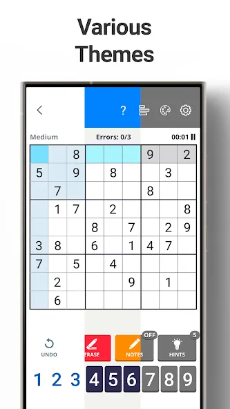 Sudoku Levels: Daily Puzzles MOD — Все уровни разблокированы на Андроид — скриншот 5