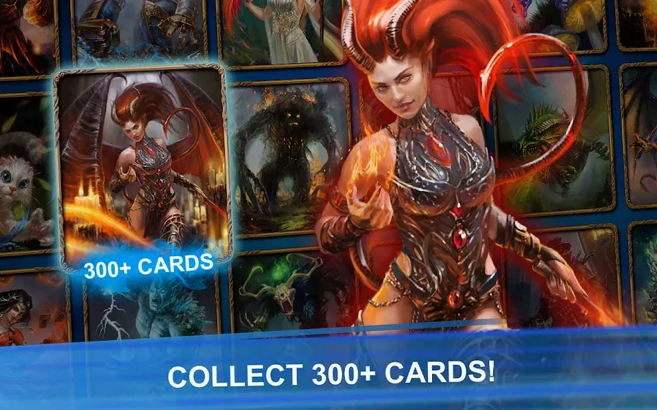 Blood of Titans: Card Battle MOD APK — Много кристаллов и энергии — скриншот 2