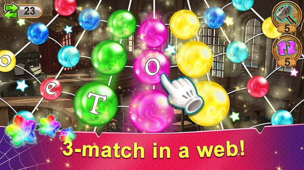 Rainbow Web MOD APK на Android — Бесконечные жизни и ходы — скриншот 1