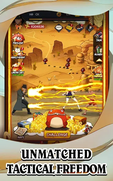 Скачать Ultimate Ninja AFK на телефон — Много денег — скриншот 1 Скачать Ultimate Ninja AFK на телефон — Много денег — скриншот 1