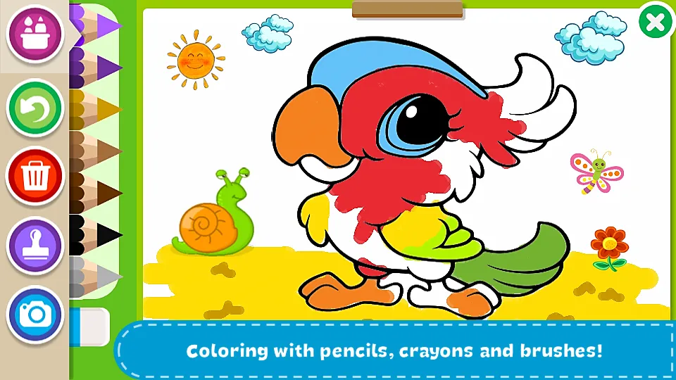 Скачать взлом Coloring Book - Kids Paint на Андроид — Все цвета и кисти разблокированы — скриншот 1 Скачать взлом Coloring Book - Kids Paint на Андроид — Все цвета и кисти разблокированы — скриншот 1