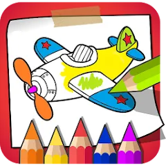 Скачать взлом Coloring Book - Kids Paint на Андроид — Все цвета и кисти разблокированы