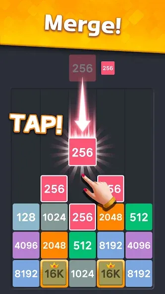 Drop Merge : Number Puzzle MOD — Без рекламы на Андроид — скриншот 3