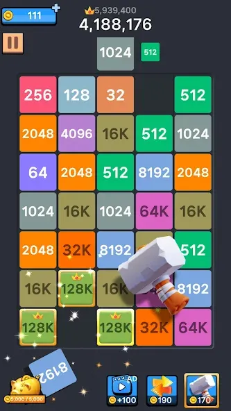 Drop Merge : Number Puzzle MOD — Без рекламы на Андроид — скриншот 5