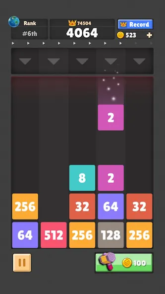 Скачать взлом Drop The Number® : Merge Game на Андроид — Много денег — скриншот 2