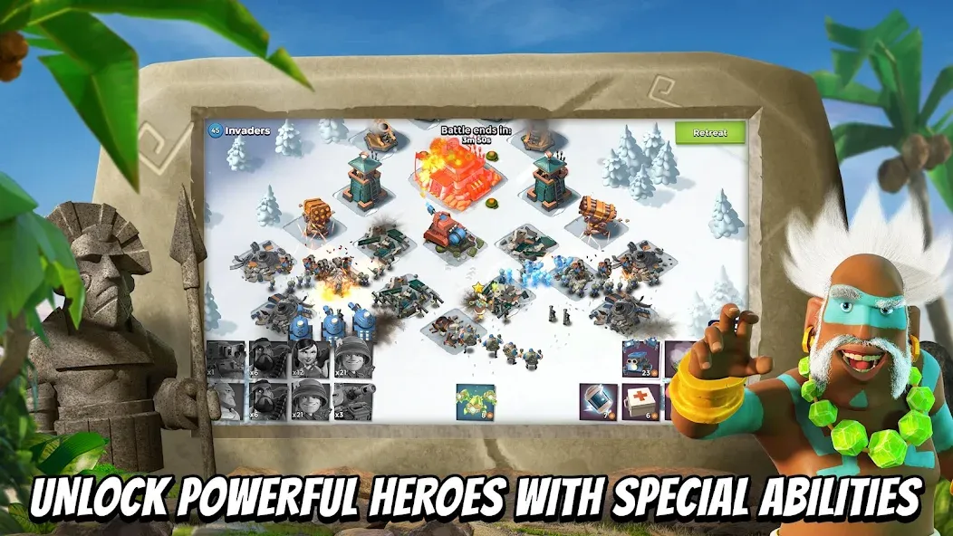 Скачать Boom Beach с модом — Много ресурсов и бесконечные деньги — скриншот 3
