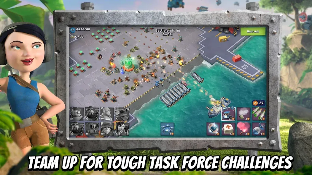 Скачать Boom Beach с модом — Много ресурсов и бесконечные деньги — скриншот 5