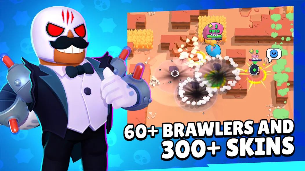 Brawl Stars Mod APK Много денег и алмазов — Скачать на Андроид — скриншот 3