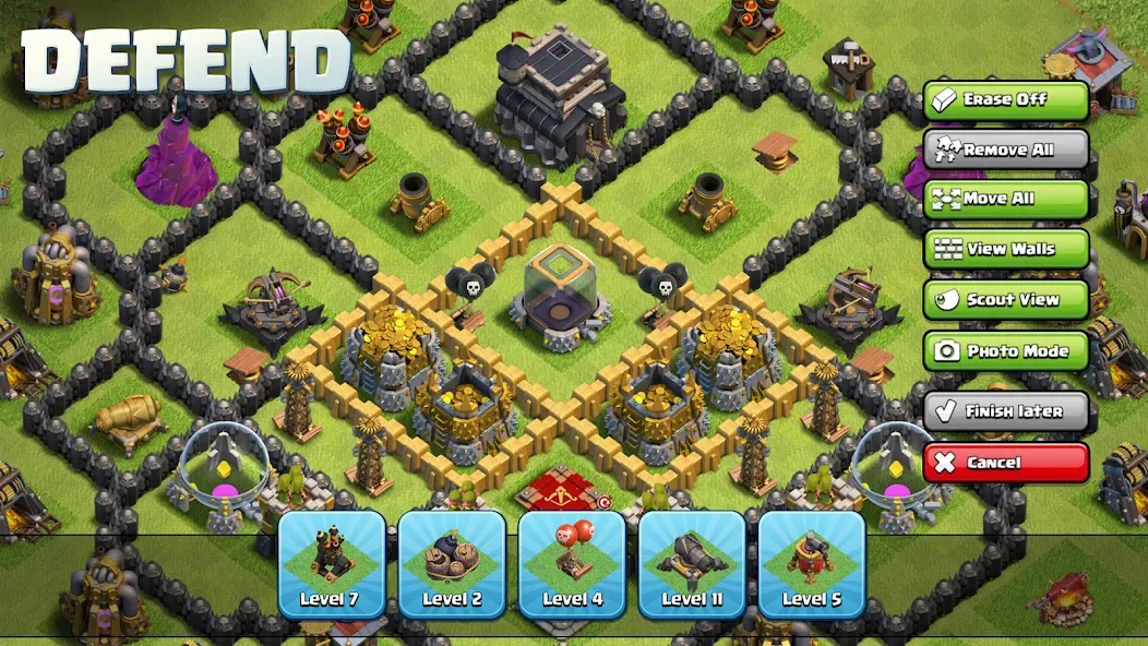 Взломанная Clash of Clans на Андроид — Много денег и кристаллов — скриншот 2