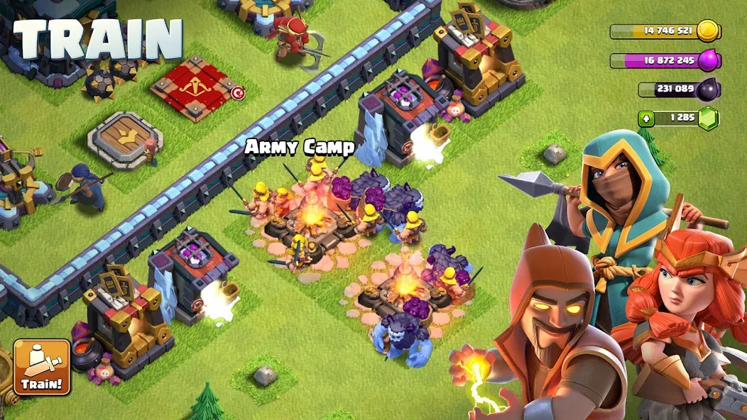 Взломанная Clash of Clans на Андроид — Много денег и кристаллов — скриншот 5