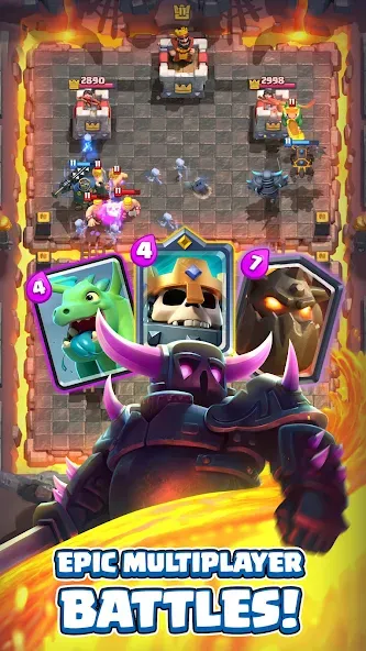 Clash Royale MOD — Много денег и кристаллов на Андроид — скриншот 1