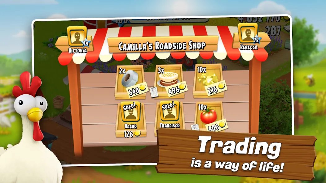 Hay Day (Мод Много денег и алмазов) — скриншот 2 Hay Day (Мод Много денег и алмазов) — скриншот 2