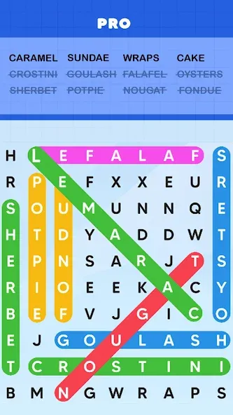 Взлом Word Search Puzzle Challenge — Все уровни открыты — скриншот 1
