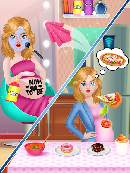 Mom Babysitting Game MOD APK — Все открыто — скриншот 1 Mom Babysitting Game MOD APK — Все открыто — скриншот 1