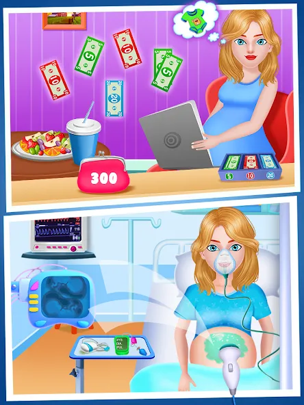 Mom Babysitting Game MOD APK — Все открыто — скриншот 2 Mom Babysitting Game MOD APK — Все открыто — скриншот 2