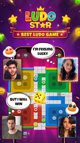 Скачать взлом Ludo STAR: Online Dice Game на Андроид — Много денег — скриншот 1