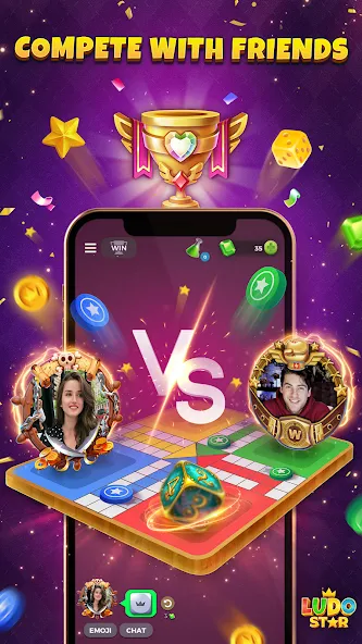 Скачать взлом Ludo STAR: Online Dice Game на Андроид — Много денег — скриншот 2