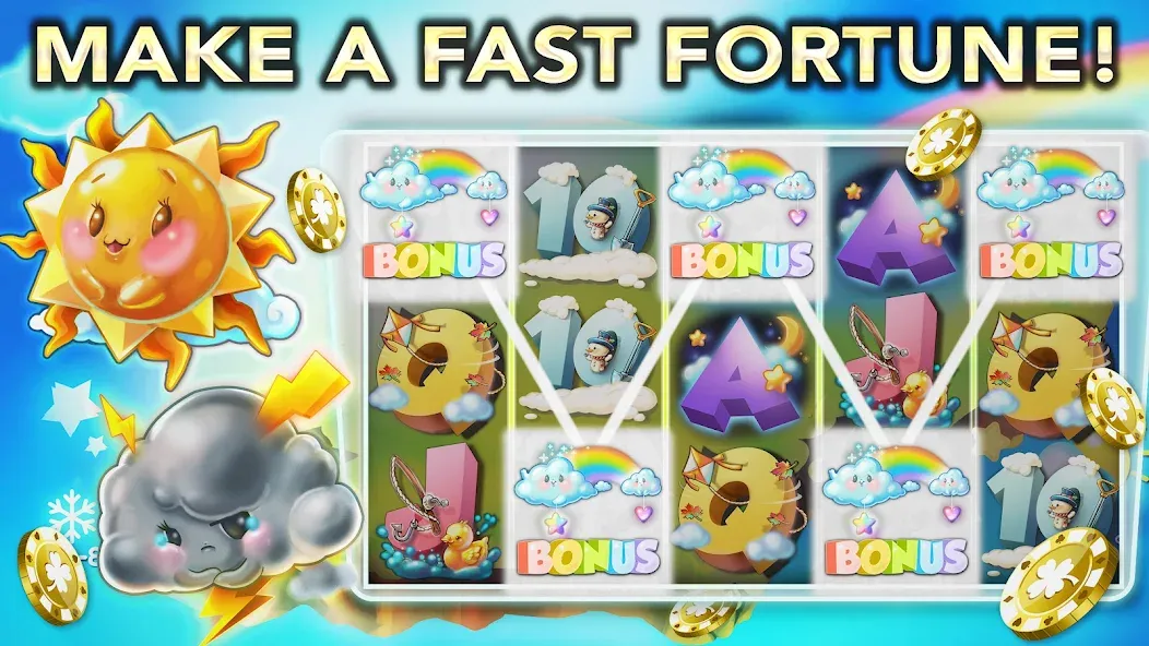 Взломанная Fast Fortune Slots Games Spin на Андроид — Много денег — скриншот 5