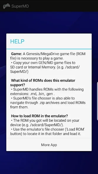 Скачать SuperMD (All in One Emulator) на Андроид — Все платные функции разблокированы — скриншот 2