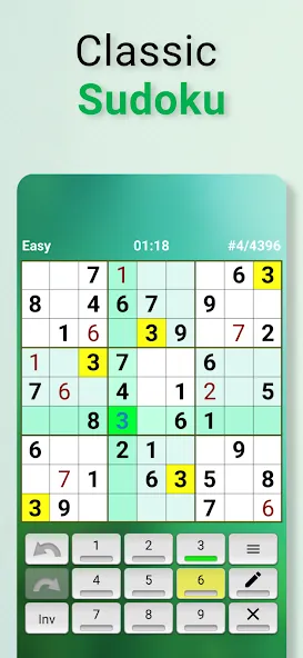 Скачать Sudoku offline — Все разблокировано — скриншот 1