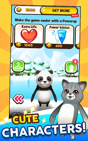 Super Penguins MOD APK — Много денег и кристаллов — скриншот 3 Super Penguins MOD APK — Много денег и кристаллов — скриншот 3