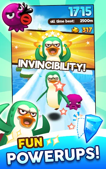 Super Penguins MOD APK — Много денег и кристаллов — скриншот 4 Super Penguins MOD APK — Много денег и кристаллов — скриншот 4