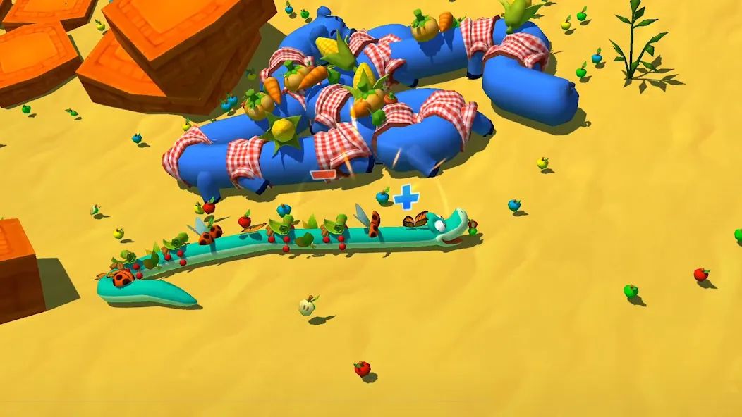 Snake Rivals - Fun Snake Game — Взломанная версия (Бессмертие и много денег) — скриншот 2 Snake Rivals - Fun Snake Game — Взломанная версия (Бессмертие и много денег) — скриншот 2
