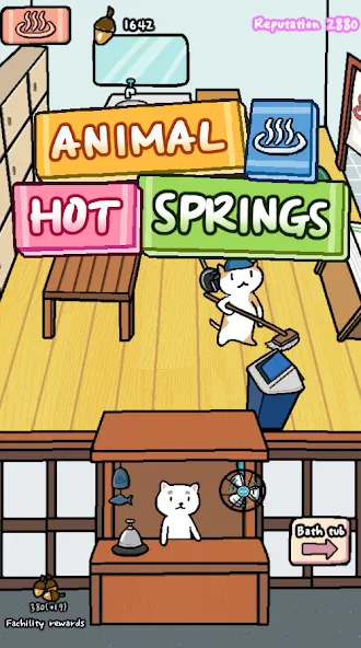 Скачать Animal Hot Springs MOD APK — Много денег — скриншот 1