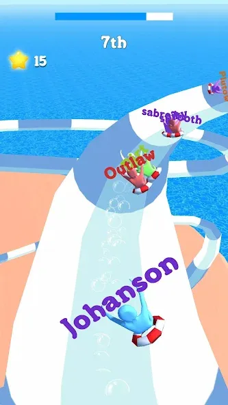 Скачать взломанную Waterpark Super Slide — Много денег и без рекламы — скриншот 2