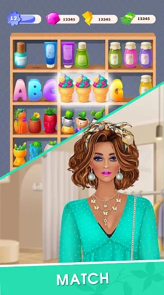 Скачать Fashion Triple Match: Dress Up MOD APK — Много денег и без рекламы — скриншот 2 Скачать Fashion Triple Match: Dress Up MOD APK — Много денег и без рекламы — скриншот 2
