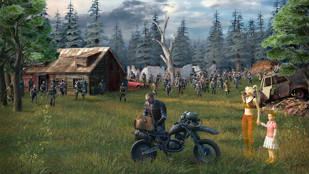 Dawn of Zombies: Survival Game Mod APK Много денег и бессмертие — Скачать на Андроид — скриншот 1