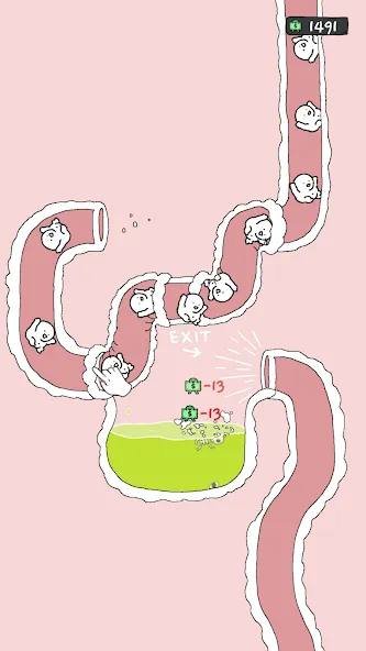 Tingus Goose - Weird Idle Game MOD — Много денег на Андроид — скриншот 1