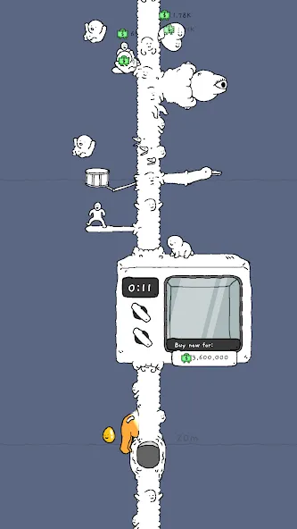 Tingus Goose - Weird Idle Game MOD — Много денег на Андроид — скриншот 4