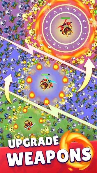 Скачать взломанную Heroes vs. Hordes: Survivor — Много денег и бессмертие — скриншот 1