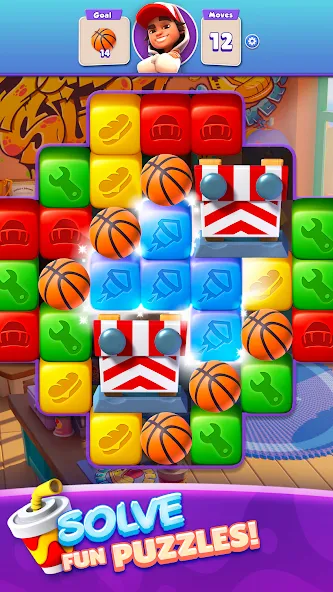 Скачать Subway Surfers Blast на Андроид — Бесконечные жизни и ходы — скриншот 4