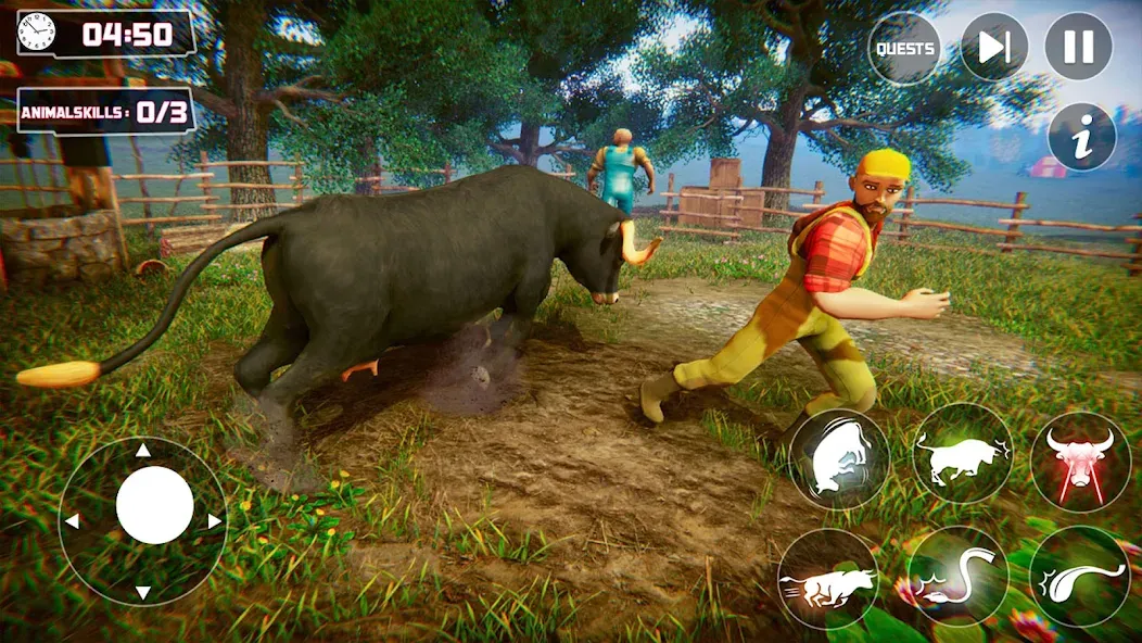 Scary Cow Simulator Rampage на Андроид — Бессмертие — скриншот 5