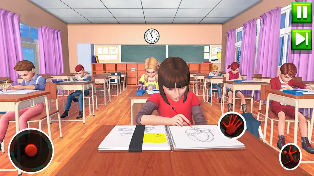 High School Teacher Sim Games на Андроид — Мод Много денег — скриншот 1 High School Teacher Sim Games на Андроид — Мод Много денег — скриншот 1