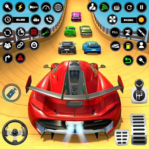 Скачать Crazy Ramp Car Stunt Master 3D на телефон — Много денег — скриншот 3