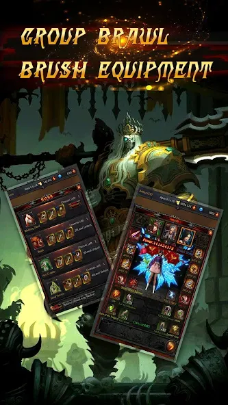 Dark God of War：Idle AFK RPG MOD APK на Android — Много денег — скриншот 3