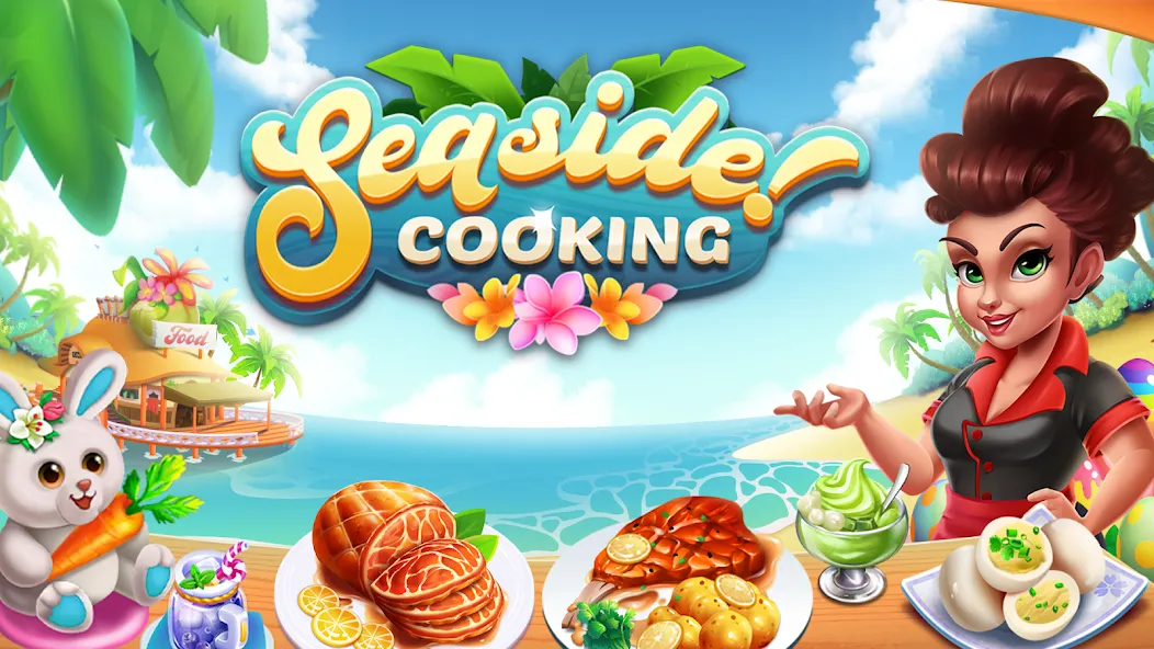 Cooking Seaside - Beach Food Mod APK Много денег и бесконечные жизни — Скачать на Андроид — скриншот 1
