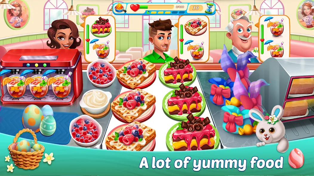 Cooking Seaside - Beach Food Mod APK Много денег и бесконечные жизни — Скачать на Андроид — скриншот 4