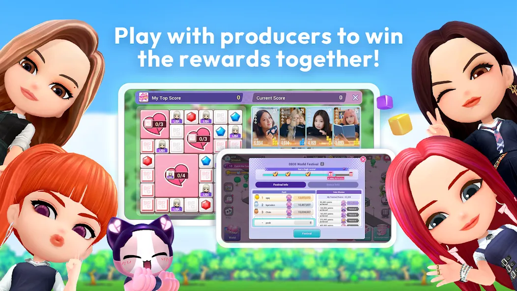 Скачать BLACKPINK THE GAME на Android — Много денег и алмазов — скриншот 1