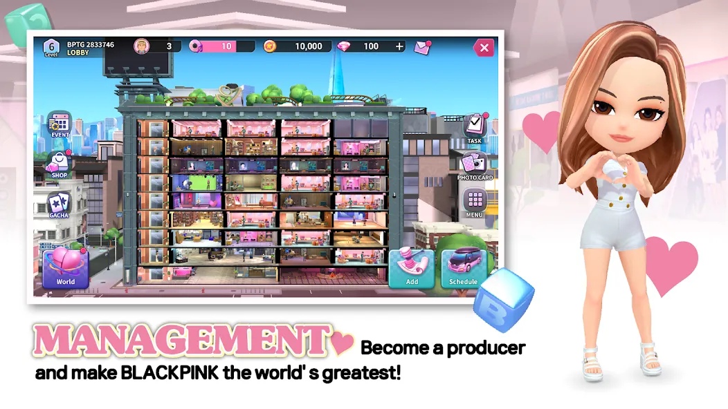 Скачать BLACKPINK THE GAME на Android — Много денег и алмазов — скриншот 3
