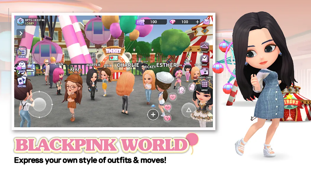 Скачать BLACKPINK THE GAME на Android — Много денег и алмазов — скриншот 5