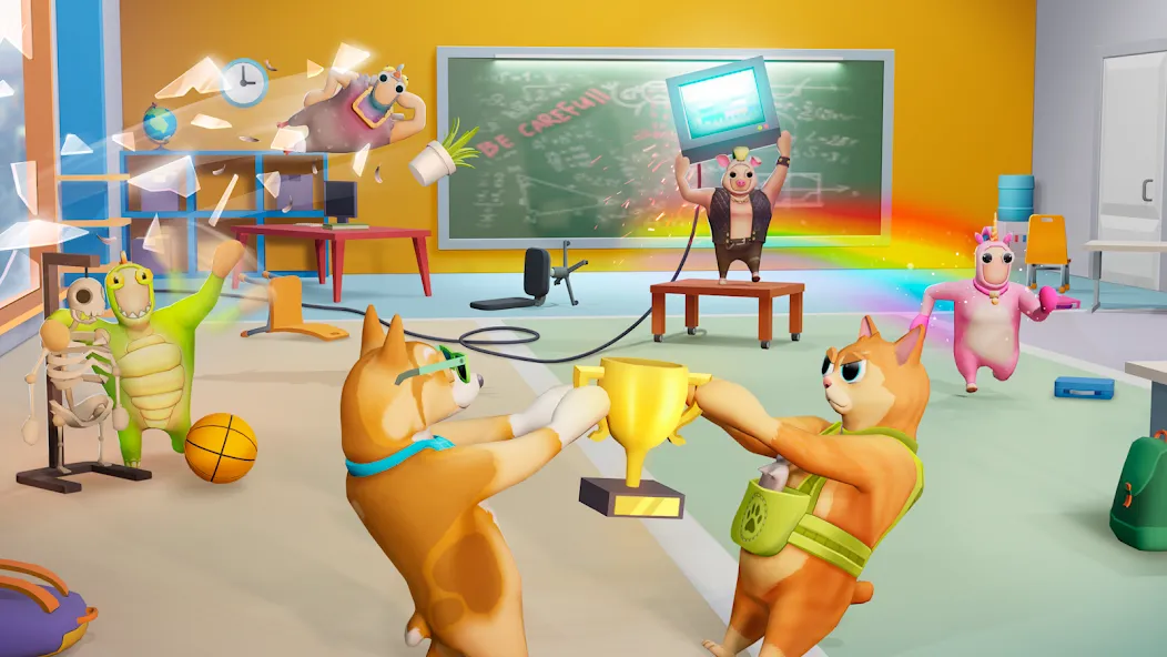 Gang Battle Party: Animals 3D MOD APK — Много денег и без рекламы — скриншот 1 Gang Battle Party: Animals 3D MOD APK — Много денег и без рекламы — скриншот 1